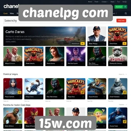 Comparativo entre chanelpg com e outros sites de jogos